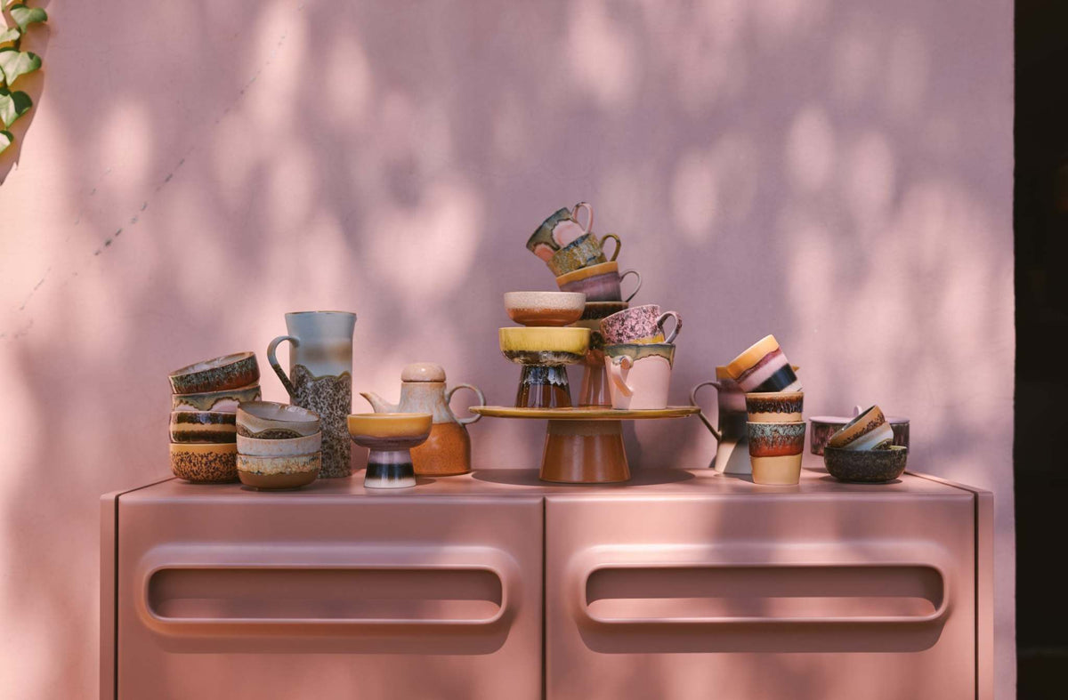 70s Ceramics: Cappuccino Tasse Blossom HKLiving