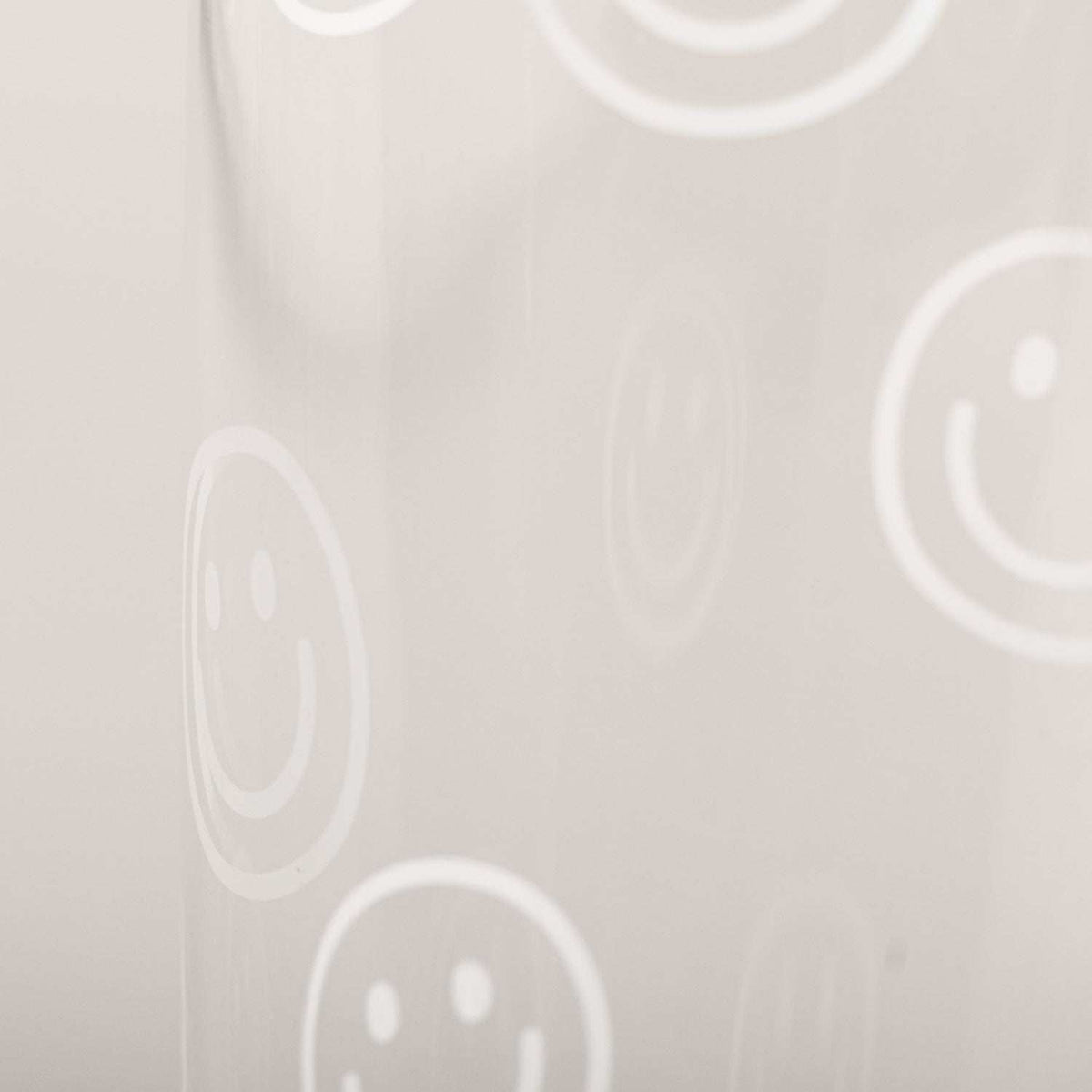 Trinkglas Smileys weiß Eulenschnitt